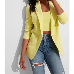 Express One Button Boyfriend Blazer